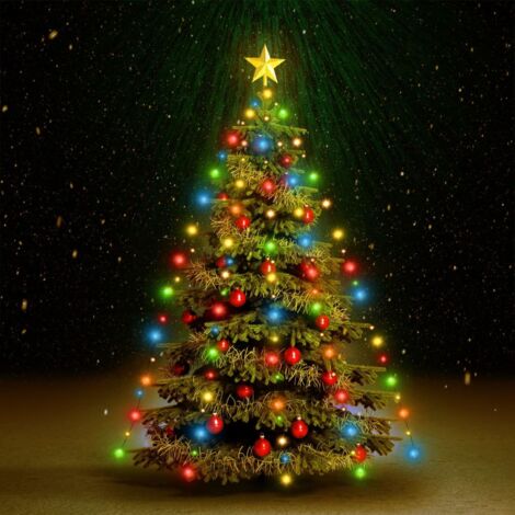 vidaXL Rete di Luce per Albero di Natale 180 LED Multicolore 180