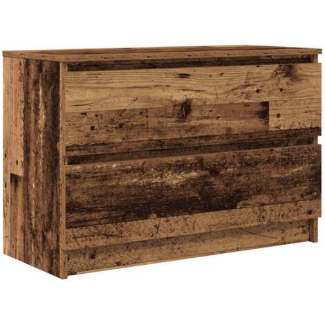 vidaXL Mobile Porta TV Legno Antico 80x35x54 cm in Legno Multistrato