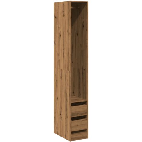 vidaXL Armadio Rovere Artigianale 30x50x200 cm in Legno Multistrato