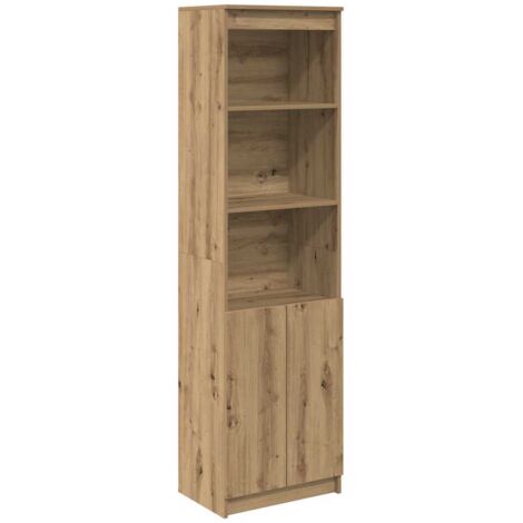 vidaXL Credenza Rovere Artigianale 50x35x180 cm in Legno Multistrato