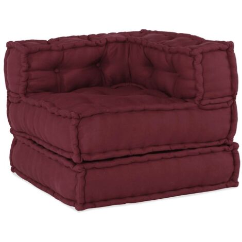 vidaXL Divano Componibile Marrone Rossiccio 70x70x54 in Tessuto