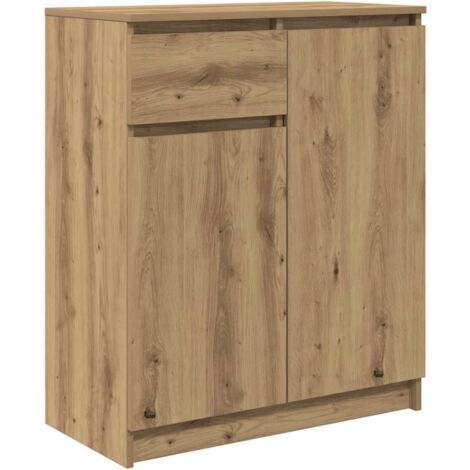 vidaXL Credenza con Cassetto Rovere Artigianale 71x35x84 cm Truciolato