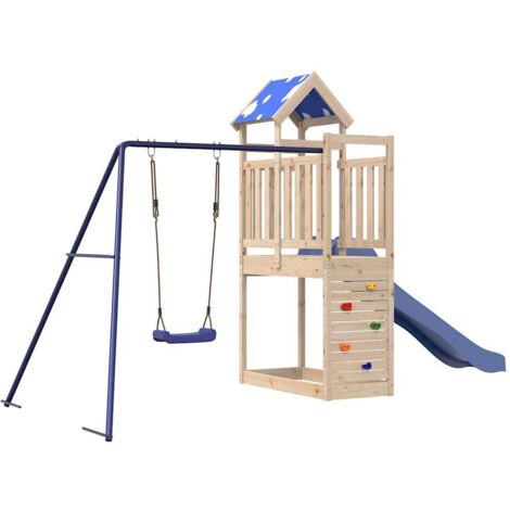 vidaXL Legno Massello di Pino Set di Giochi Kubb Numerici con Bastone