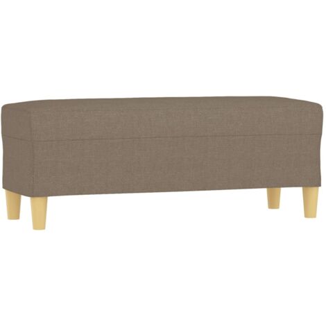 vidaXL Panca Tortora 100x35x41 cm in Tessuto
