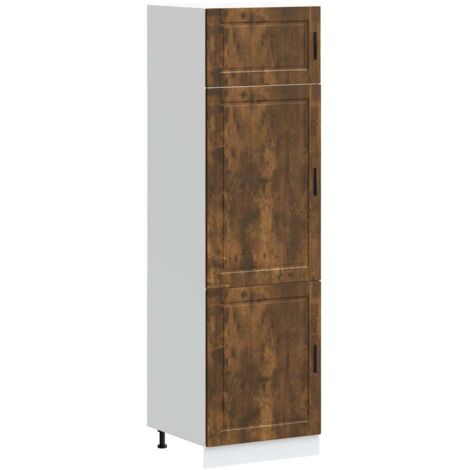 vidaXL Armadio da Cucina Porto Rovere Fumo in Legno Multistrato