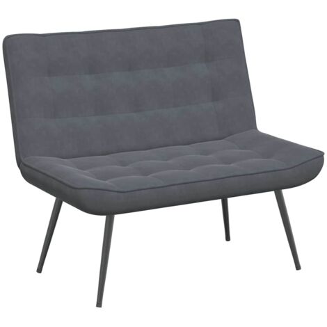 Panca Grigio Scuro 110x74x84 cm in Velluto vidaXL (1/5)