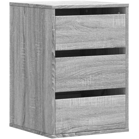 Cassettiera Angolare Grigio Sonoma 40x41x58cm Legno Multistrato vidaXL
