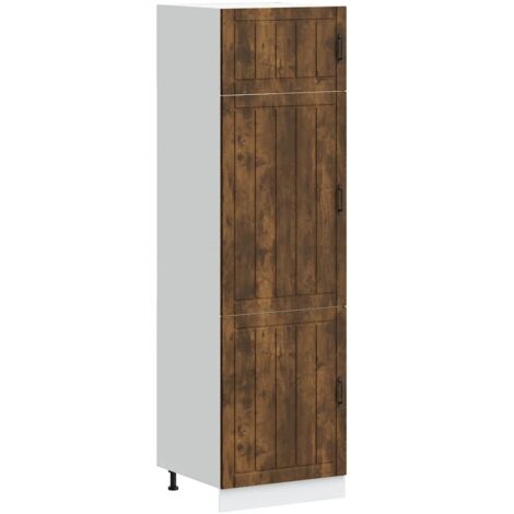vidaXL Armadio da Cucina Lucca Rovere Fumo in Legno Multistrato
