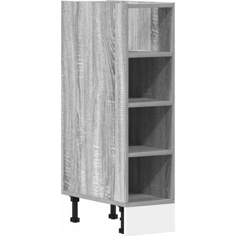 vidaXL Armadio Inferiore “Riga” Grigio Sonoma 20x44,5x81,5 cm