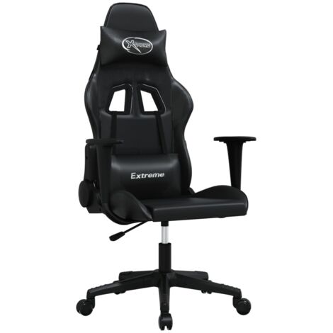 Sedia da Gaming Nera in Similpelle vidaXL