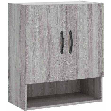 vidaXL Armadietto a Muro Grigio Sonoma 60x31x70cm in Legno Multistrato