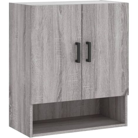 vidaXL Armadietto a Muro Grigio Sonoma 60x31x70cm in Legno Multistrato
