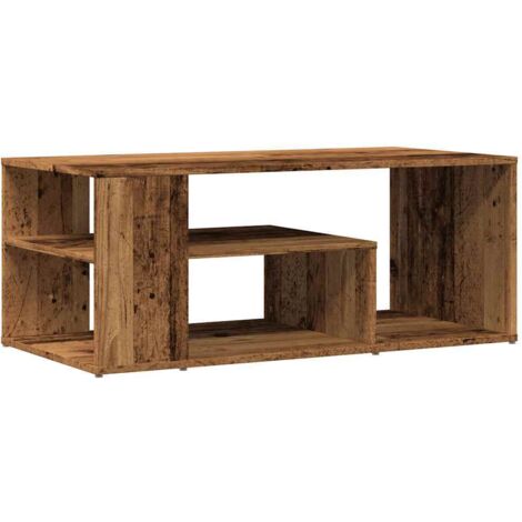 Tavolino Salotto Legno Vecchio 100x50x40 cm Legno Multistrato vidaXL