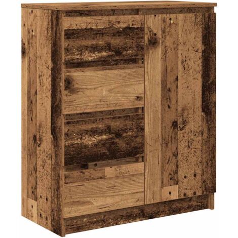 vidaXL Credenza con Cassetti Legno Antico 71x35x84 cm in Truciolato