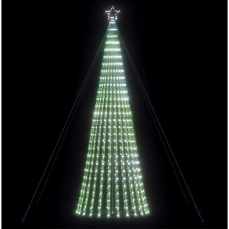 vidaXL Albero di Natale a LED 1028 LED Bianco Freddo 403 cm