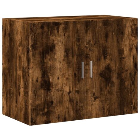 vidaXL Mobile a Parete Rovere Fumo 80x42,5x64 cm in Legno Multistrato