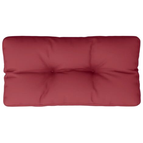 Cuscino per Pallet Rosso Vino 70x40x12 cm in Tessuto vidaXL