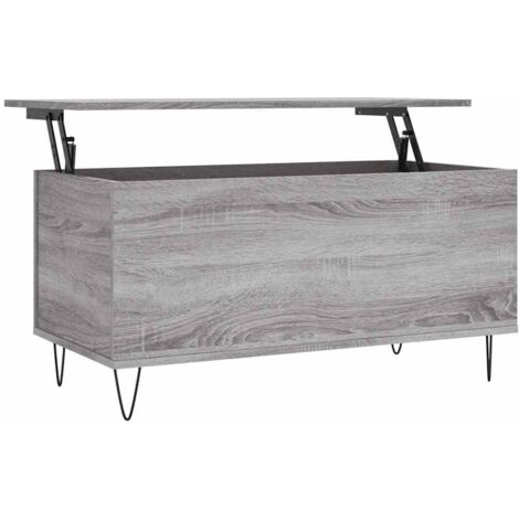 vidaXL Tavolino Salotto Grigio Sonoma 90x44,5x45 cm Legno Multistrato