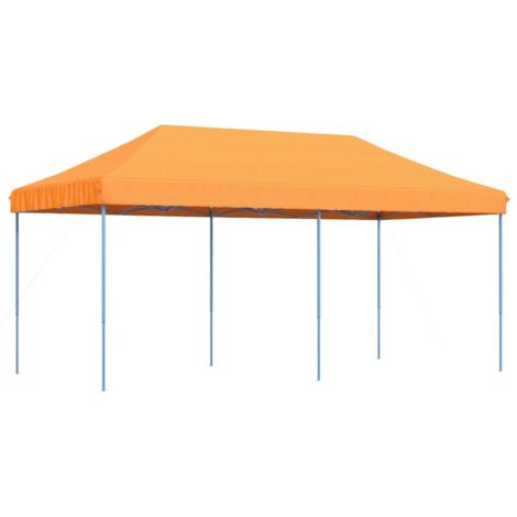 Tenda da Festa Pieghevole Pop-Up Arancione 580x292x315 cm vidaXL