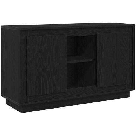 vidaXL Sideboard Rovere nero 102 x 35 x 60 cm Legno multistrato