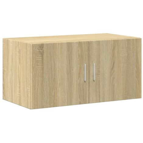 Mobile a Parete Rovere Sonoma 80x42,5x40 cm Legno Multistrato vidaXL
