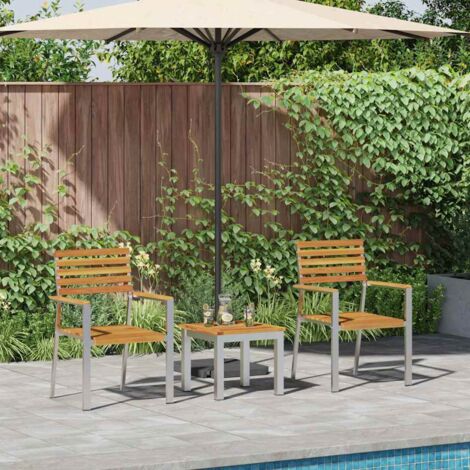 vidaXL Set da Pranzo per Giardino 3 pcs Legno di Acacia Massello (1/5)