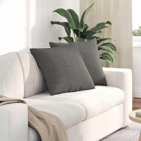 vidaXL Cuscini da Divano 2 pcs Grigio chiaro 50 x 50 cm