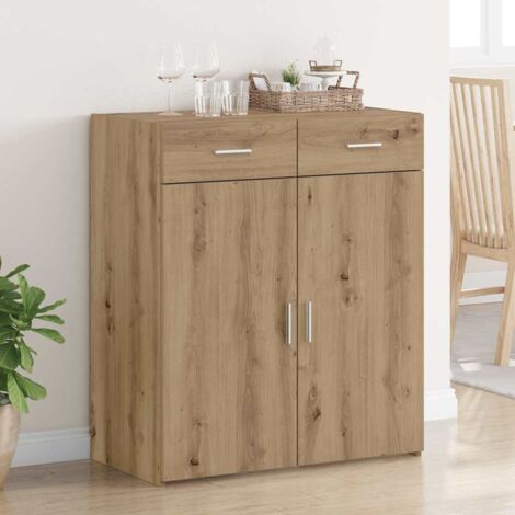 vidaXL Armadio con cassetto rovere artigianale 80 x 42.5 x 93.5
