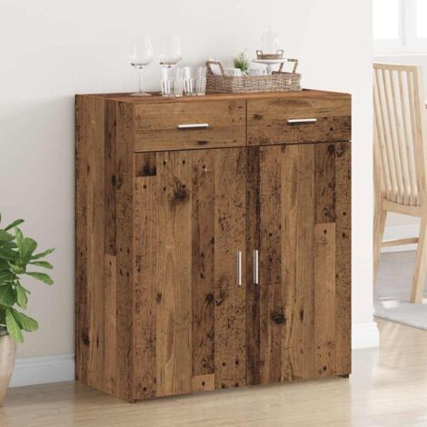 vidaXL Armadio Legno vecchio 80 x 42.5 x 93.5 cm Legno multistrato