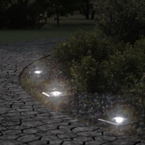 vidaXL Luce per Esterni Quadrata Nera 10,5x10,5cm Alluminio