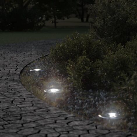 vidaXL Luce per Esterni Rotonda Nera 10,5x10,5cm Alluminio