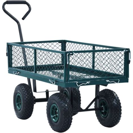 Carrello a Mano da Giardino Verde 250 kg vidaXL 633963