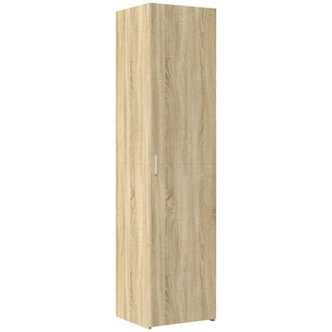 vidaXL Credenza Rovere Sonoma 50x42,5x185 cm in Legno Multistrato