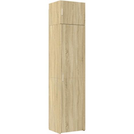vidaXL Mobile Sottile Rovere Sonoma 50x42,5x225 cm in Truciolato