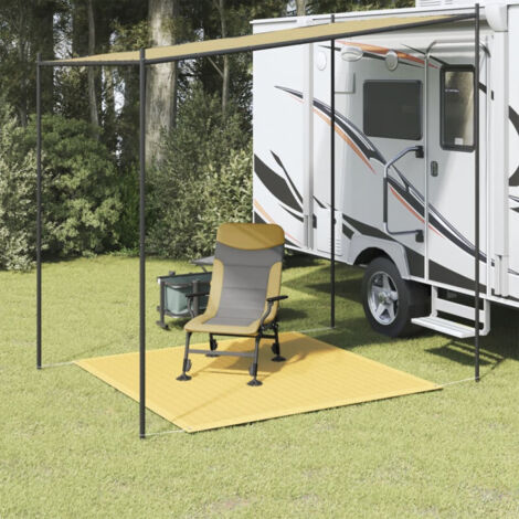 vidaXL Tappeto da Tenda 200x200 cm Beige