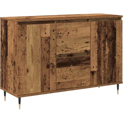 vidaXL Credenza Legno vecchio 101.5 x 35 x 70 cm Legno multistrato