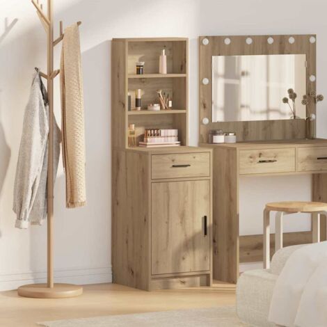 vidaXL Credenza con cassetto rovere artigianale 40 x 40,5 x 135 cm