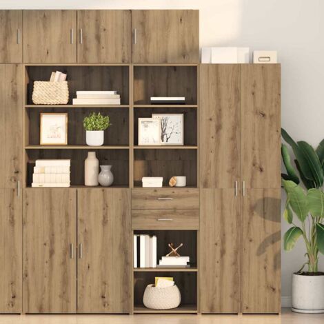 vidaXL Credenza con cassetto Rovere artigianale 50 x 42,5 x 225