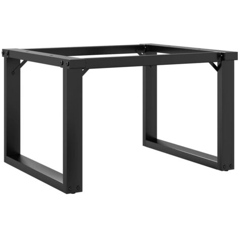 vidaXL Telaio Gambe a O per Tavolino da Salotto 60x50x38 cm in Acciaio