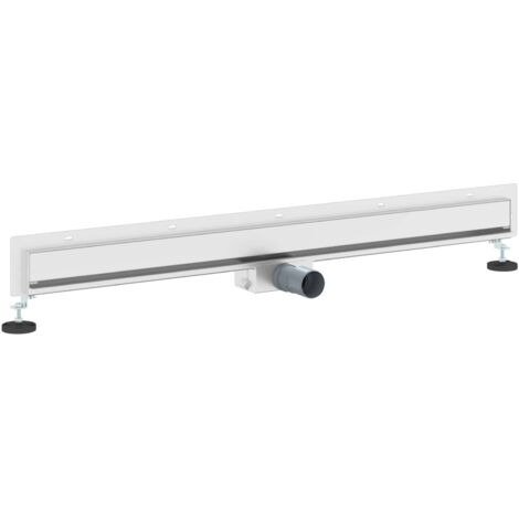 vidaXL Scarico Doccia da Parete Argento 100 cm Acciaio Inox 304