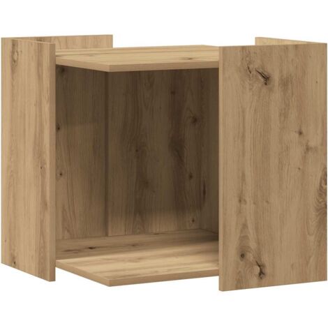 vidaXL Recinto Lettiera Rovere Artigianale 53x53x51 cm in Truciolato
