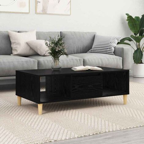 vidaXL Tavolino da salotto Rovere nero 103.5 x 60 x 35 cm