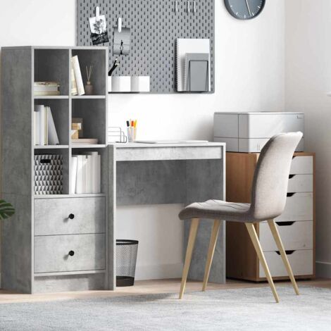 vidaXL Scrivania Grigio cemento 70 x 40 x 76 cm Legno multistrato (1/5)