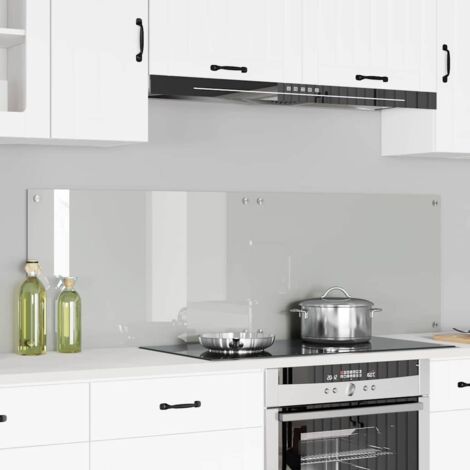 vidaXL Rivestimento da Cucina Trasparente 80 x 50 cm vetro temperato