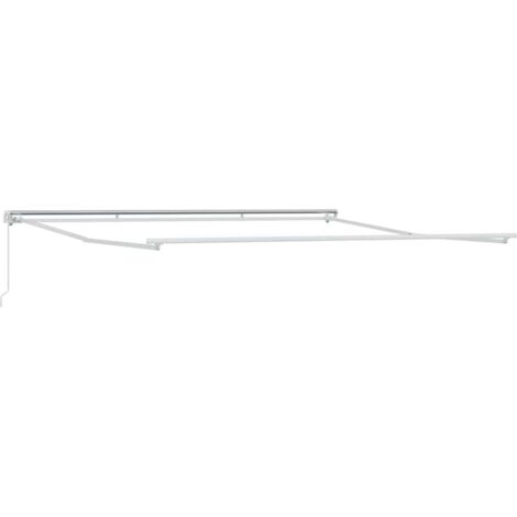Tenda da Sole Bianco 5 × 3,5 m Metallo vidaXL