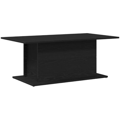 vidaXL Tavolino da salotto Rovere nero 102 x 55.5 x 40 cm