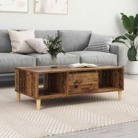vidaXL Tavolino da salotto Legno vecchio 103.5 x 60 x 35 cm
