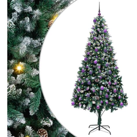 vidaXL Albero di Natale artificiale con 300 LED Verde 240 cm