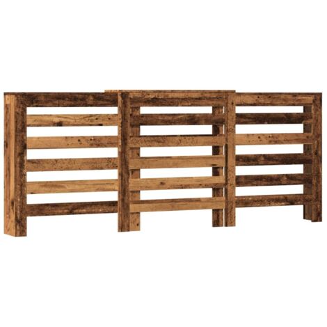 vidaXL Copertura Termosifone Legno Antico 205x21,5x83,5 cm Multistrato