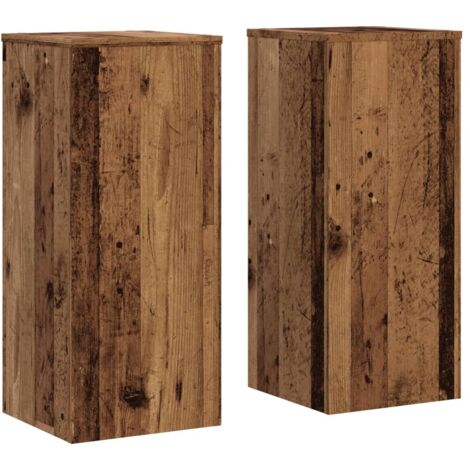 vidaXL Supporti per Piante 2 pz Legno 30x30x70 cm Legno Multistrato